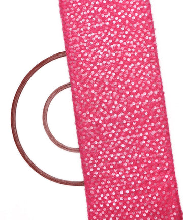 pink chikan sequin net embroidery fabric b131 4600